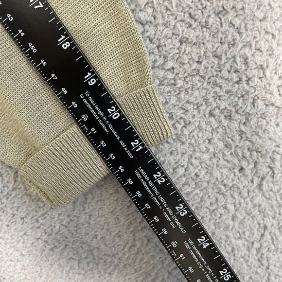 Franco‎ Ponti Sweater Men XL Tan V-Neck Wool Blend Made in Italy Pullover - Picture 9 of 10